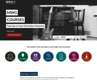 MWgcourses.com(Matt Warnock Guitar) Screenshot