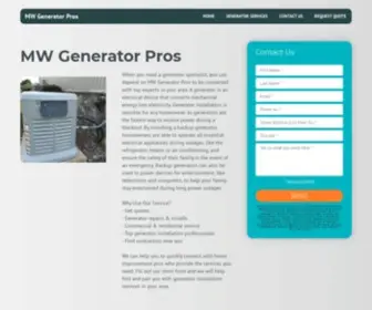 Mwgeneratorpros.com(Professional Generator Installation Services) Screenshot