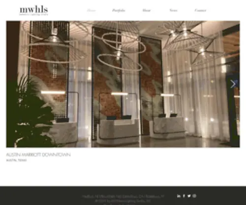 Mwharrislighting.com(Architectural Light Design) Screenshot