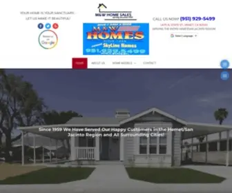 Mwhomesales.com(Manufactured Homes) Screenshot