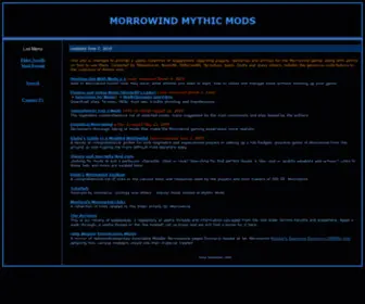 MWMYthicmods.com(Morrowind Mythic Mods) Screenshot