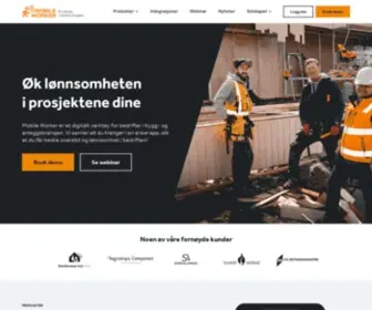 Mworker.no(Digitale verktøy for deg i bygg & anlegg) Screenshot