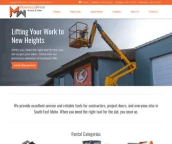 Mwrentals.com(Rental Equipment Idaho Falls) Screenshot