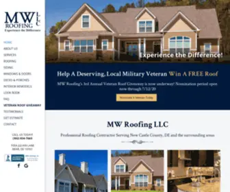 Mwroofingandsiding.com(MW Roofing LLC) Screenshot