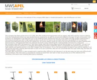 MWS-Apel.de(MWS-Apel ) Screenshot