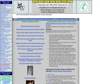 Mwsearch.com(Medical World Search) Screenshot