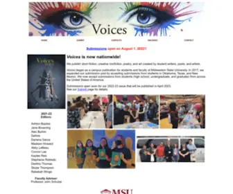 Mwsu.info(MSU Texas Arts & Literature Journal) Screenshot