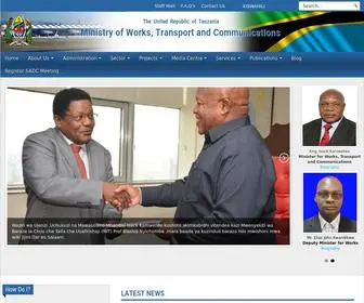 MWTC.go.tz(Ministry of Works) Screenshot