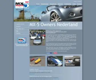 MX-5Club.nl(MX-5 Owners NL) Screenshot