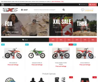 MX-Center.com(MXC dein Shop für Motocross Enduro Supermoto mit Werkstatt) Screenshot