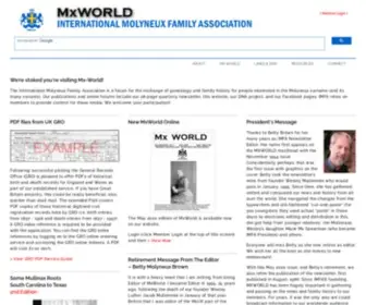 MX-World.org(The International Molyneux Family Association) Screenshot