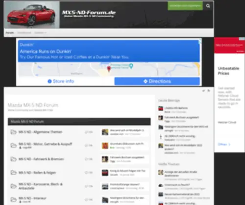 MX5-ND-Forum.de(MX5 ND Forum) Screenshot