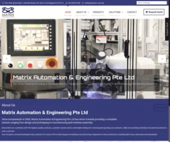 Mxauto.com.sg(Matrix Automation & Engineering Pte Ltd) Screenshot
