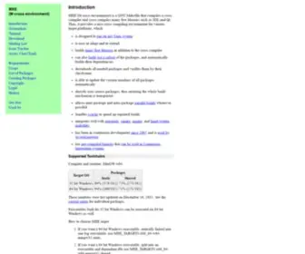 Mxe.cc(MXE (M cross environment)) Screenshot
