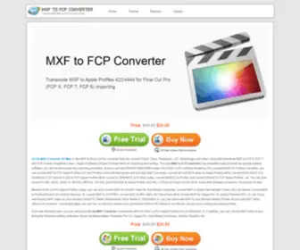 MXftofcPconverter.com(MXF to FCP X Converter) Screenshot