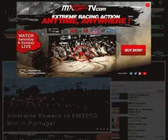 MXGP.com(Home) Screenshot