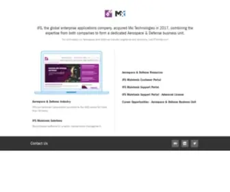 Mxi.com(Aerospace & Defense ERP Software Solutions) Screenshot