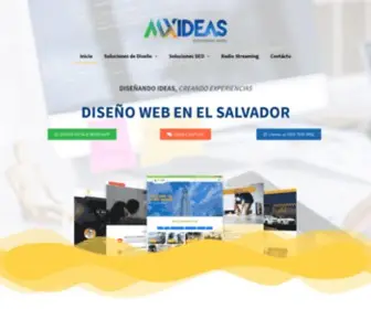 Mxideas.com(Diseño web en El Salvador ☎ (503) 7555) Screenshot