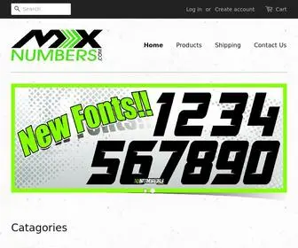 Mxnumbers.com(Dirtbike, ATV & Kart Vinyl Race Number Graphics) Screenshot