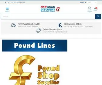MXwholesale.co.uk(MX Wholesale UK Discount Wholesaler and Pound Shop Supplier) Screenshot