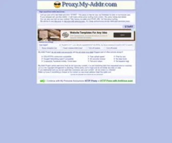 MY-ADDR.org(Online web proxy) Screenshot