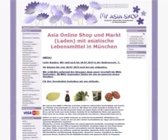 MY-Asia-Shop.de(My-Asia-Shop Asia Markt mit asiatische Lebensmittel in Muenchen) Screenshot