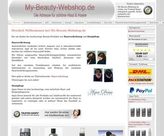 MY-Beauty-Webshop.de(Bei uns finden Sie hochwertige Produkte zur Hautpflege / Haarverdichtung) Screenshot