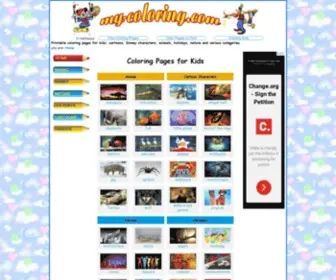 MY-Coloring.com(COLORING PAGES FOR KIDS) Screenshot