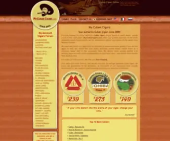MY-Cuban-Cigars.com(Cigars) Screenshot