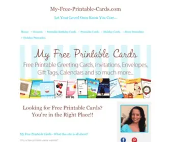 MY-Free-Printable-Cards.com(Free Printable Cards for Every Occasion) Screenshot