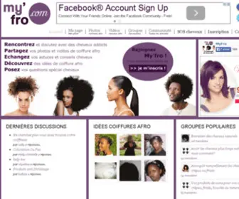 MY-Fro.com(La communauté cheveux crépus) Screenshot