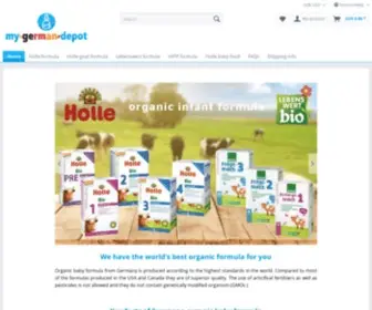 MY-German-Depot.com(Organic infant formula from Germany) Screenshot