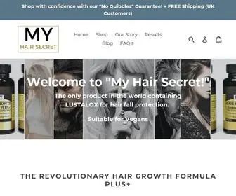 MY-Hairsecret.com(My Hair Secret Vegan Hair growth supplements) Screenshot