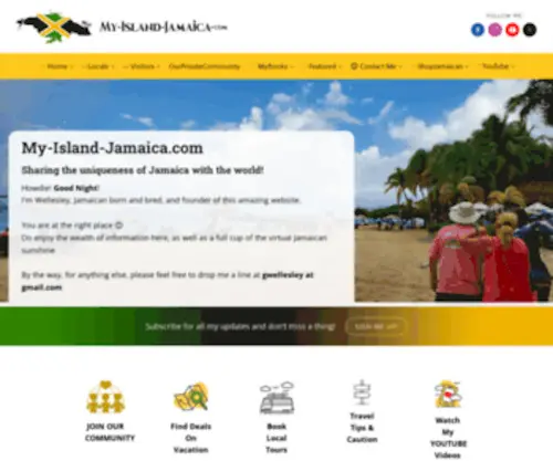 MY-Island-Jamaica.com(Sharing the uniqueness of Jamaica with the rest of the world) Screenshot
