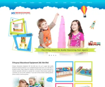 MY-Montessori.com(Montessori Materials Supplier Malaysia) Screenshot