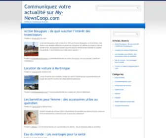 MY-Newscoop.com(Communiquez votre actualité sur) Screenshot