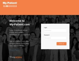 MY-Patient.com(Log in) Screenshot