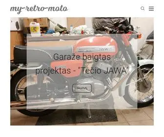 MY-Retro-Moto.com(Vieno senų motociklų garažo istorijos) Screenshot