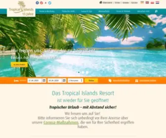 MY-Tropical-Islands.com(Indoor-Wasserpark in Berlin (Deutschland)) Screenshot