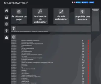 MY-Webmaster.com(Cherche webmaster) Screenshot