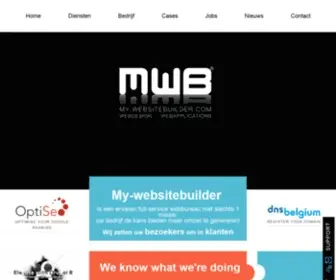 MY-Websitebuilder.com(Oudenaarde, webapplicaties, registratie domeinnaam, grafisch ontwerp, websites, reclame bureau, mobiele website, webshop, webarchitecten) Screenshot