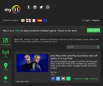MY11.ng(Nigeria's top Free To Play Football Predictor Game on EPL) Screenshot