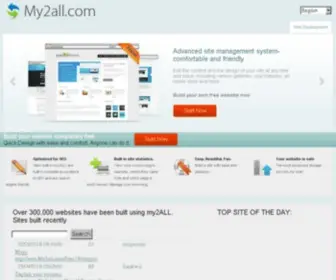 MY2ALL.com(Create a website for free) Screenshot