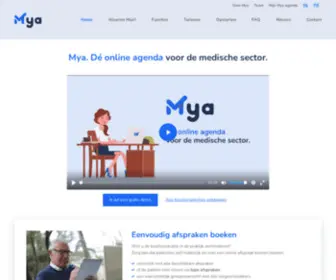 Mya-Agenda.be(Medisch online afsprakenbeheer) Screenshot