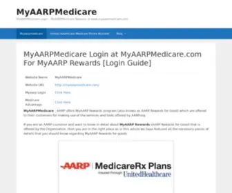 Myaarpmedicare.info(MyAARPMedicare Login at MyAARPMedicare.com For MyAARP Rewards) Screenshot