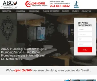 MYABCOplumbing.com(Northern Virginia Plumbing) Screenshot