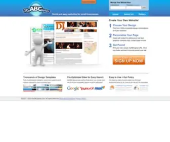 MYABCSpace.com(Create Your Website Today) Screenshot