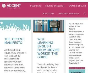 Myaccent.org(The Accent Revolution) Screenshot