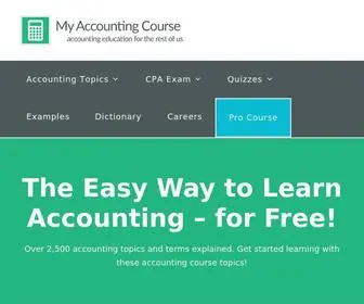Myaccountingcourse.com(My Accounting Course) Screenshot
