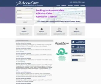 Myaccucare.com(EHR & Practice Management) Screenshot